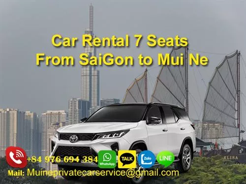 Car Rental 7 Seats SaiGon to Mui Ne