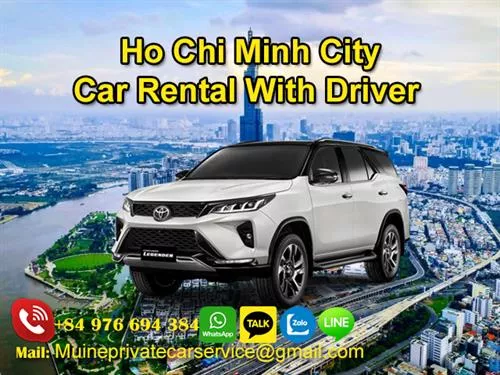 HCMC City Car Rental With Driver
