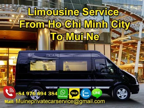 Limousine from Ho Chi Minh to Mui Ne