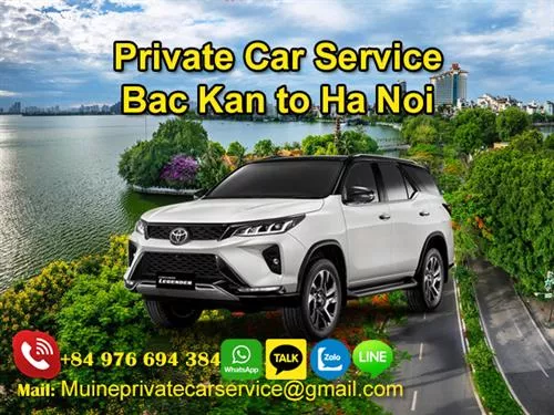 Private Car From Bac Kan To Ha Noi