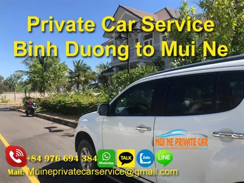 Private Car from Binh Duong to Mui Ne