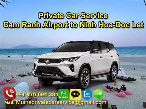 Private Car From Cam Ranh Airport To Ninh Hoa (Doc Let)