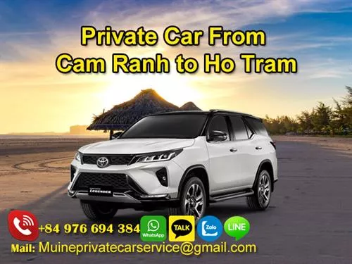 Private car from Cam Ranh to Ho Tram
