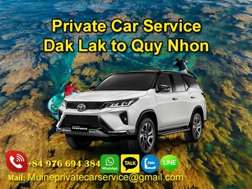 Private Car From Dak Lak to Quy Nhon