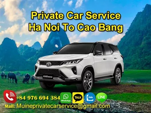 Private Car From HaNoi To Cao Bang