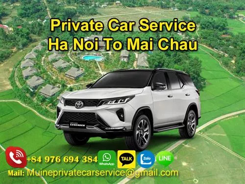 Private Car From Hanoi To Mai Chau