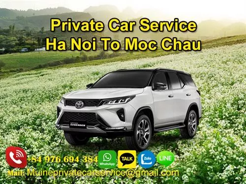 Private Car From Hanoi To Moc Chau
