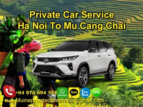 Private Car From Hanoi To Mu Cang Chai