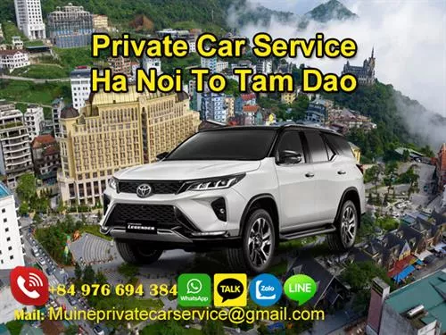 Private Car From Hanoi To Tam Dao