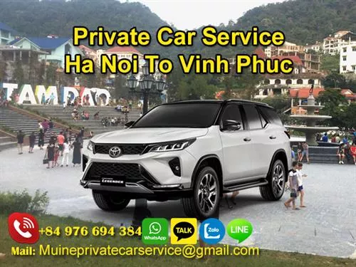 Private Car From Hanoi To Vinh Phuc