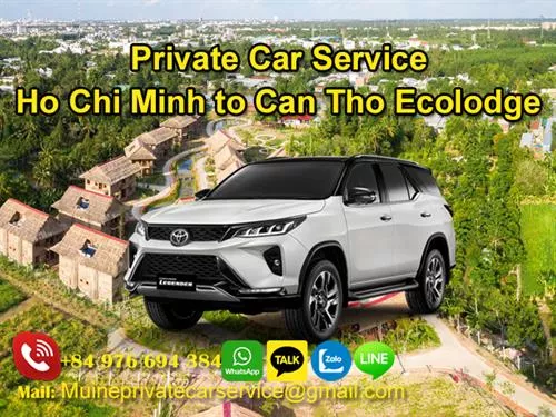 Private Car From Ho Chi Minh to Can Tho Ecolodge
