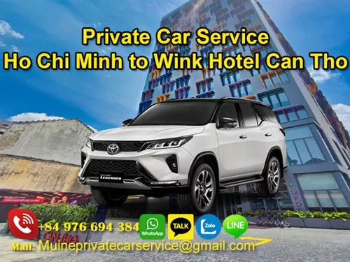 Private Car From Ho Chi Minh To Wink Hotel Can Tho
