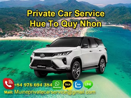 Hue To Quy Nhon Private Car