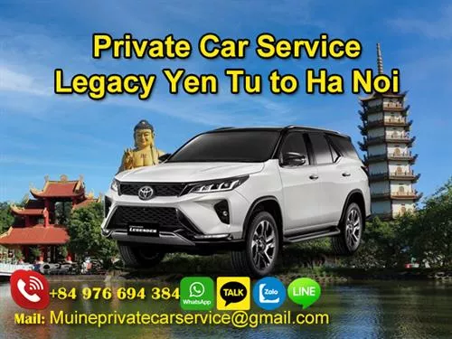 Private Car From Legacy Yen Tu To Ha Noi