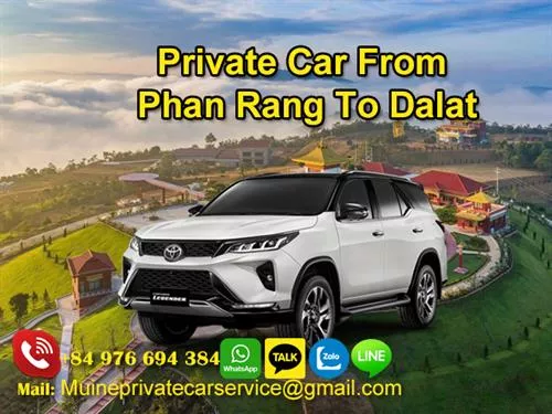 Private car from Phan Rang to Dalat