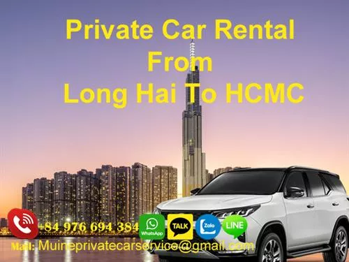 Private Car Rental Long Hai to Saigon