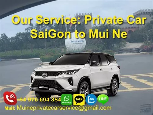 Private Car Service Saigon to Mui Ne