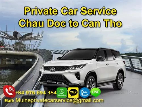 Private Car From Chau Doc To Can Tho