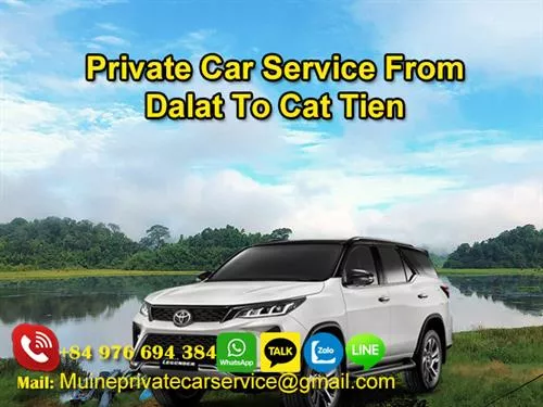 Private Car From Dalat to Cat Tien