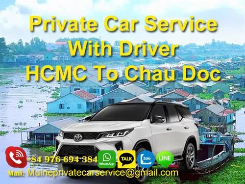 Private car from ho chi minh to chau doc