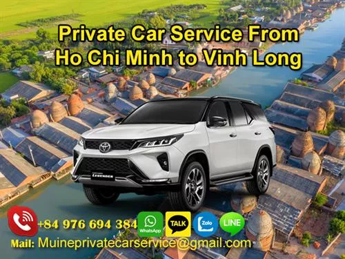Private car from Ho Chi Minh to Vinh Long
