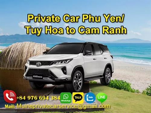 Private car from Tuy Hoa to Cam Ranh
