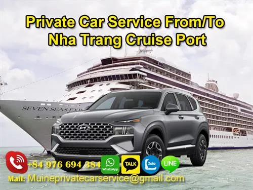 Private car from Nha Trang cruise port to city