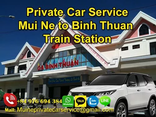 Private car Mui Ne to Binh Thuan train station
