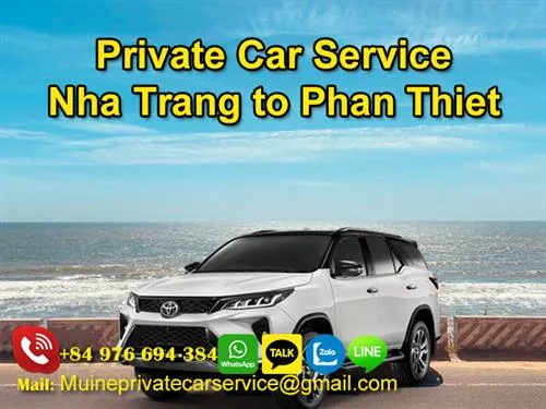 Private Car from Nha Trang to Phan Thiet