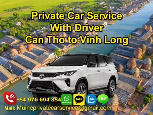 Private Car From Can Tho to Vinh Long