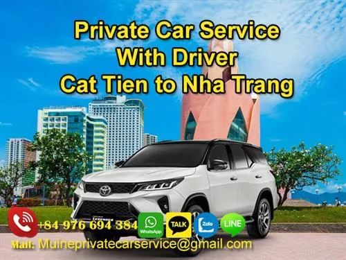 Private Car From Cat Tien to Nha Trang