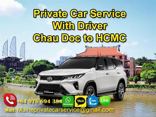 Private Car From Chau Doc to Ho Chi Minh