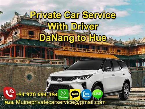 Private car Da Nang to Hue