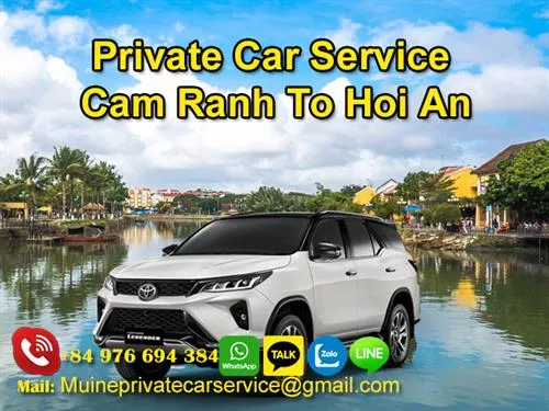 Private car from Cam Ranh to Hoi An