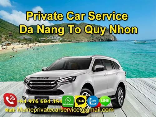 Private car from Da Nang to Quy Nhon