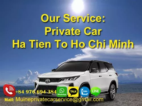 Private Car Rental from Ha Tien to Ho Chi Minh