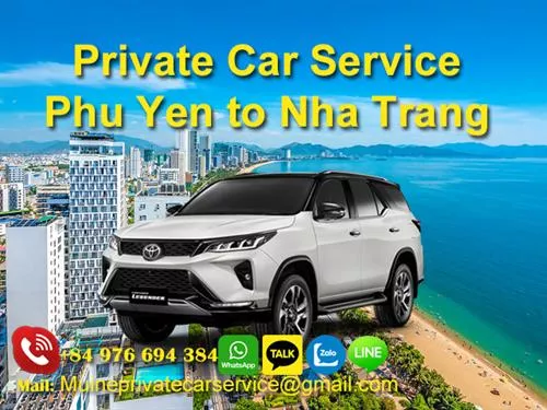 Private car service from Phu Yen to Nha Trang