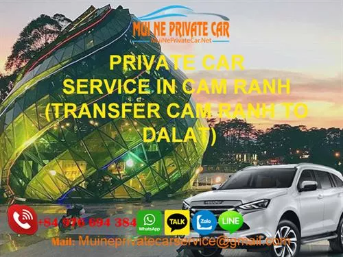 CAM RANH NHA TRANG AIRPORT TO DALAT BY PRIVATE CAR