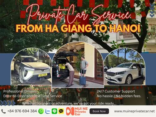 Ha Giang to Hanoi Private Car