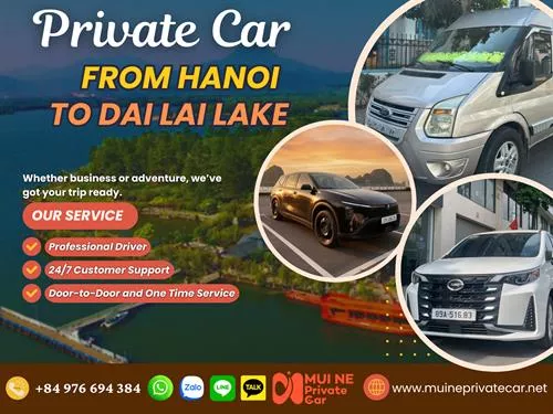Hanoi to Dai Lai Lake Private Car Transfer