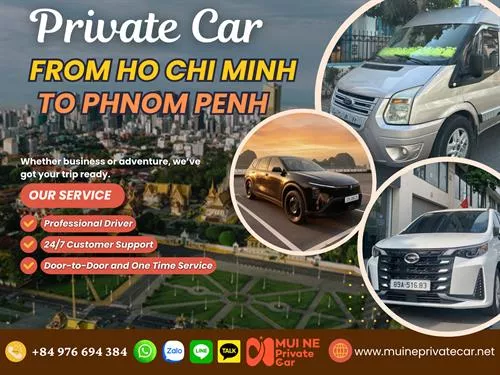 Ho Chi Minh City to Phnom Penh Private Car