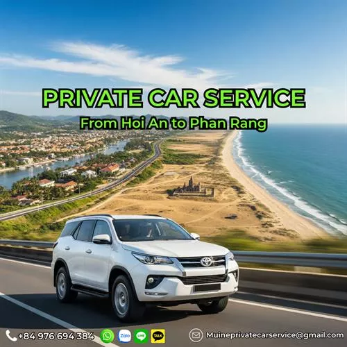 Hoi An to Phan Rang Private Car