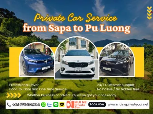 Sapa to Pu Luong Private Car