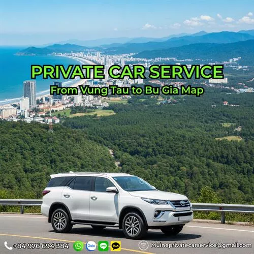 Vung Tau to Bu Gia Map Private Car