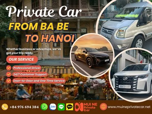 Ba Be to Hanoi Private Car