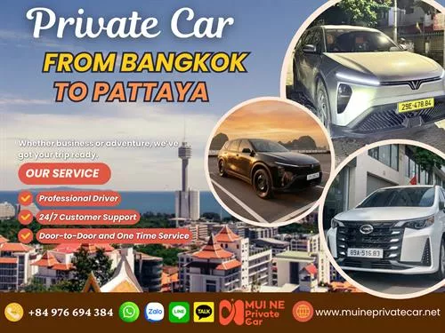 Bangkok to Pattaya Private Car Transfer