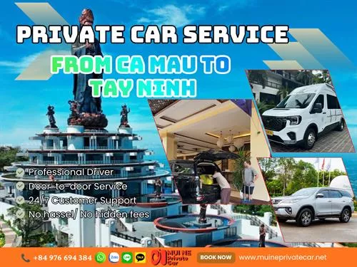 Ca Mau to Tay Ninh By Private Car Transfer