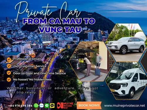 Ca Mau to Vung Tau By Private Car Transfer