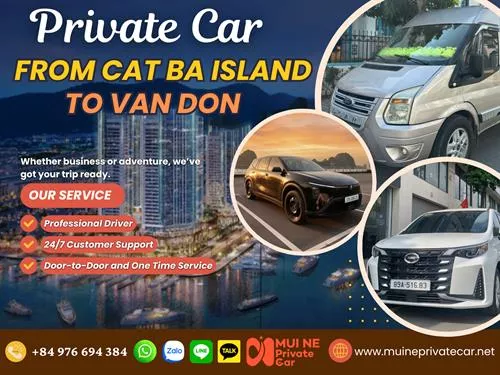 Cat Ba Island to Van Don Private Car