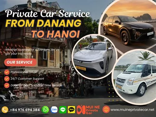 Danang to Hanoi By Private Car